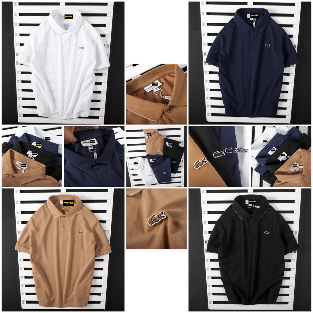 POCS5  Áo thun có cổ CáSấu Dòng Pique viền cổ + taychiếc polo VNXK SlimFit siêu đẹp chất 5 màu siêu chất lượng