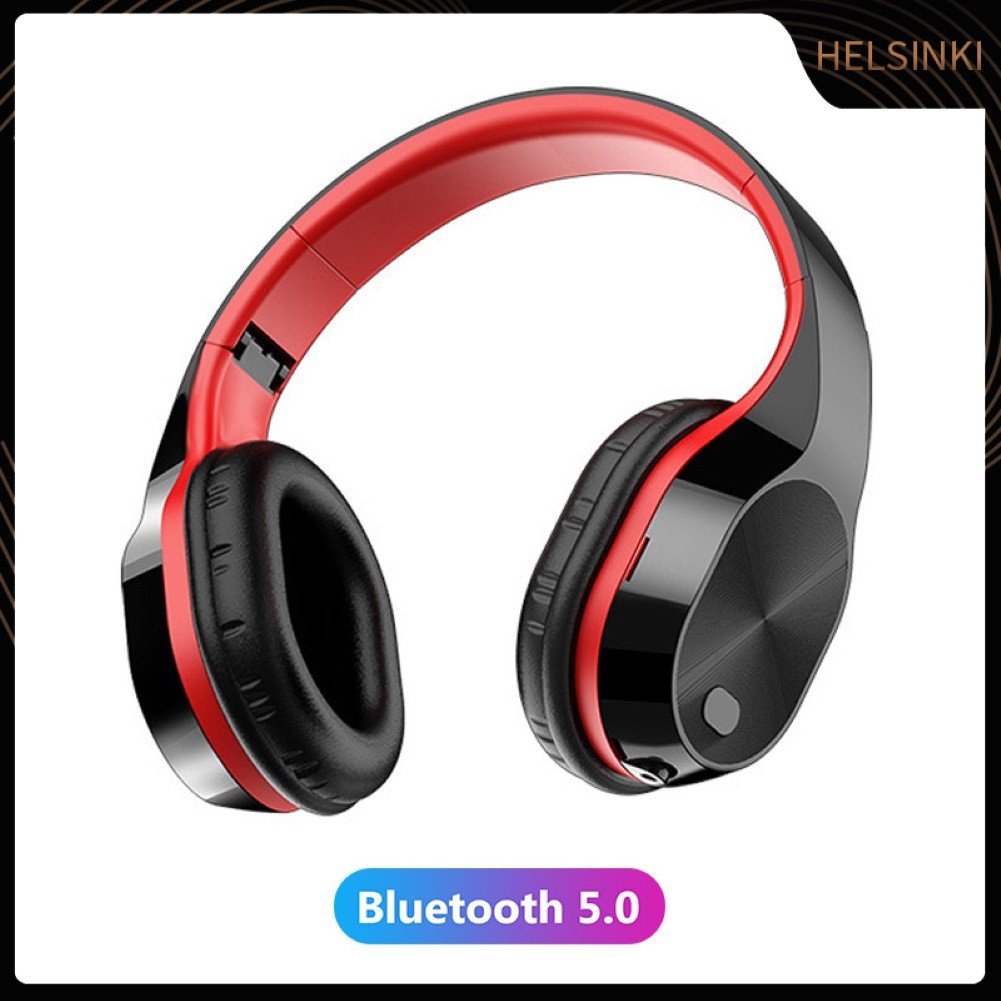 Tai Nghe Bluetooth 5.0 Không Dây Thể Thao Hel + T5 Có Thể Gấp Gọn