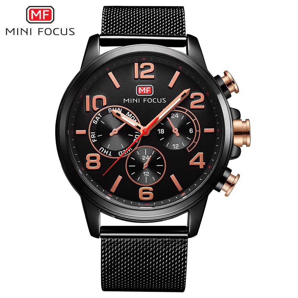 ĐỒNG HỒ NAM MINI FOCUS 0001 DÂY LƯỚI THÉP CAO CẤP, HIỆN ĐẠI NĂNG ĐỘNG Bán lẻ giá sỉ