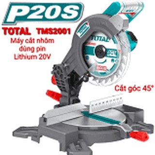 Máy cắt nhôm dùng pin lithium 20v tms2001 total .