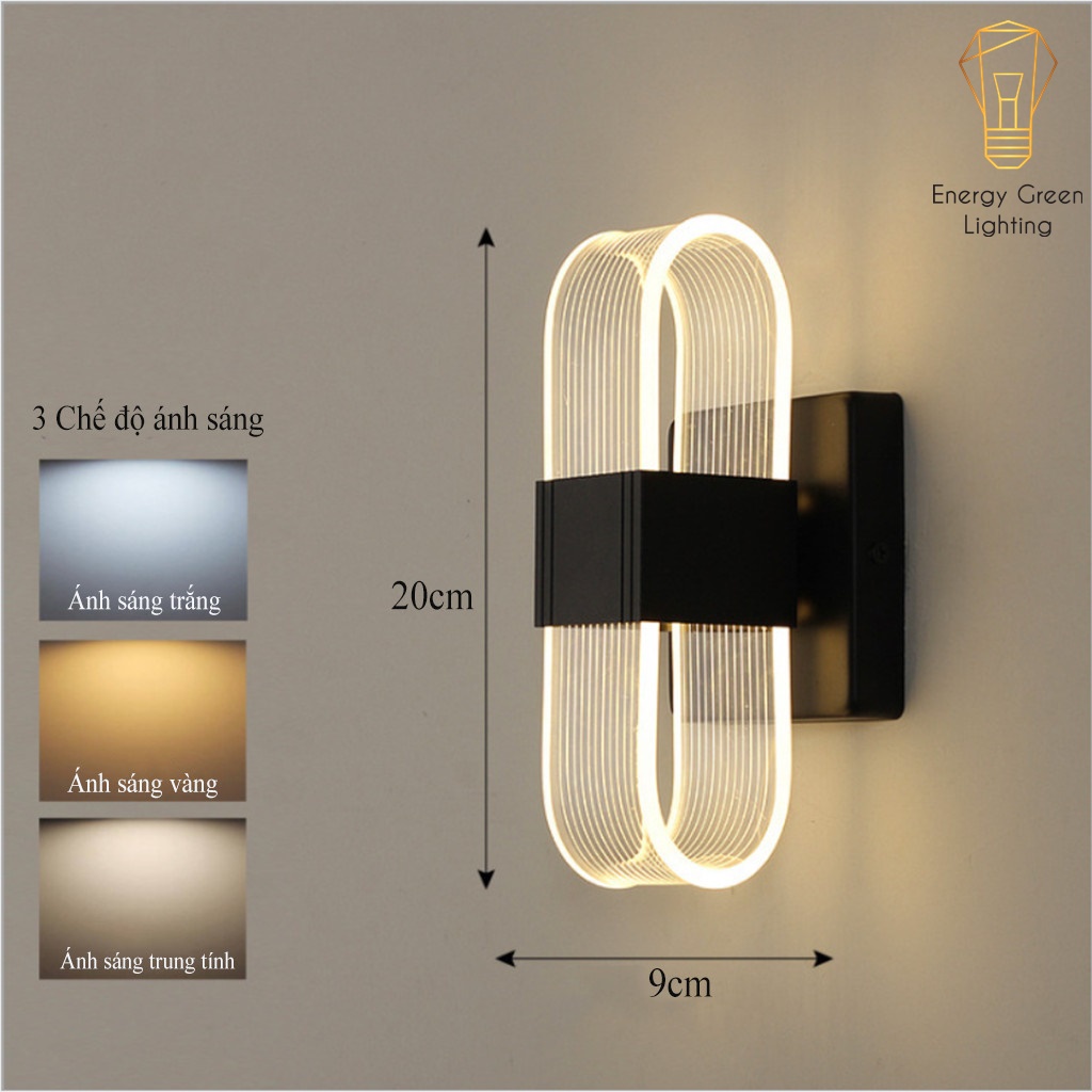Đèn LED Gắn Tường Energy Green Lighting Retro DT-276 - Trang Trí Trong Nhà , Cầu Thang , Hành Lang - 3 Chế Độ Ánh Sáng