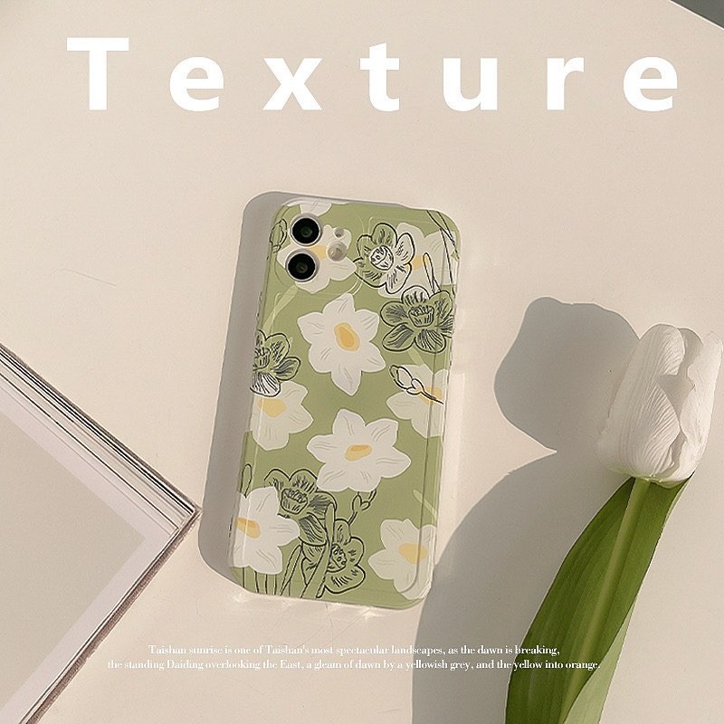 Ốp Lưng Điện Thoại Nhựa Mềm Bông Hoa - CAS2177