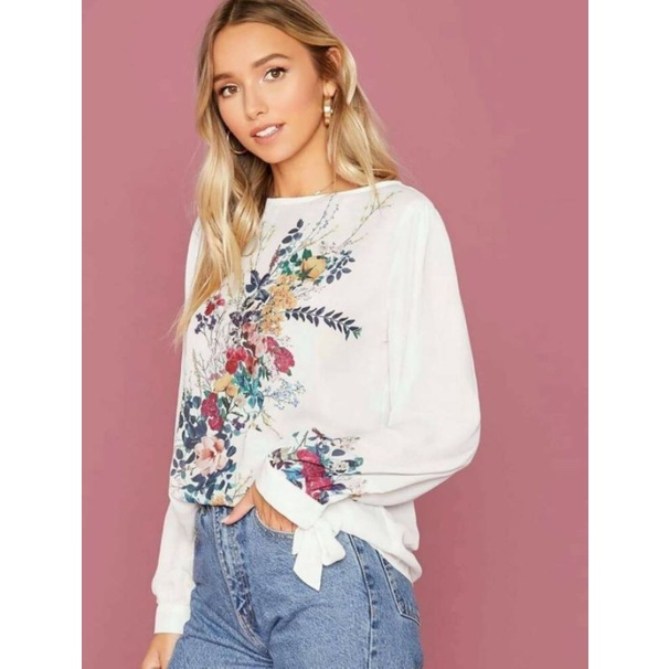 ÁO SƠ MI NỮ IN HOA SIÊU ĐẸP