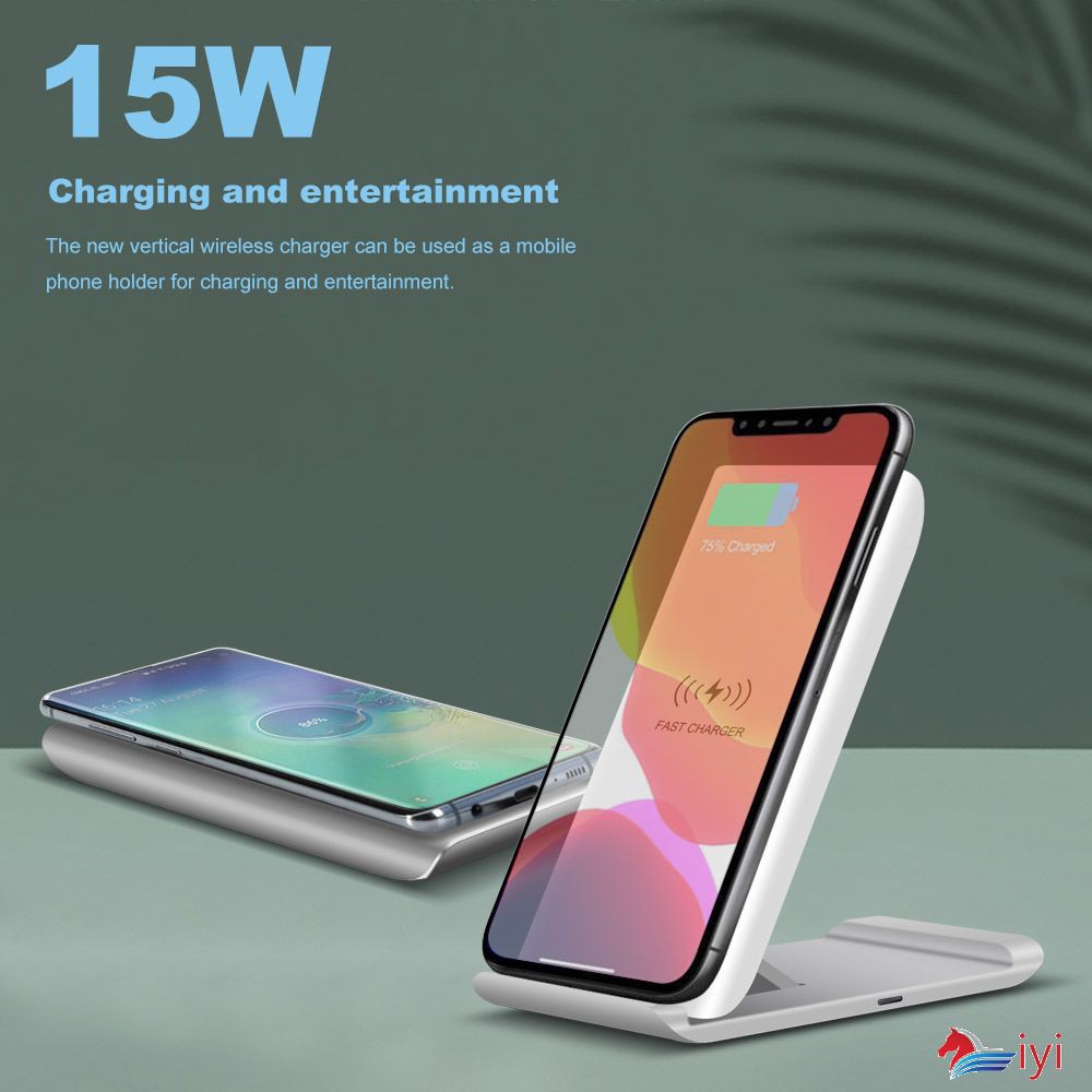 Đế Sạc Nhanh Không Dây 15w Qi Cho Samsung S20 S10 Note 20 Iphone 12 11 Pro Xs Xr