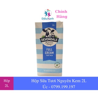 Sữa tươi devondale nguyên kem 2l - nhập khẩu úc 16.9.24