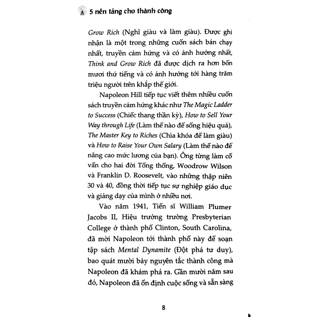 Sách - 5 Nền Tảng Cho Thành Công
