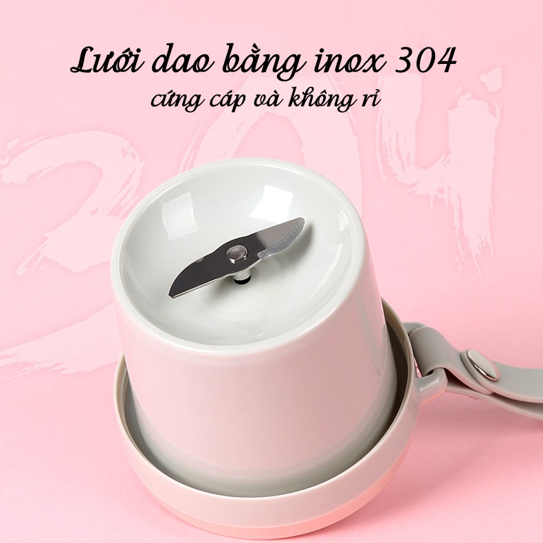 Máy xay sinh tố Lotor [Hàng chính hãng] ❤FREESHIP ❤dung tích 430ml , Sạc từ tính, Bảo hành 06 Tháng, AKIKO _Vietnam