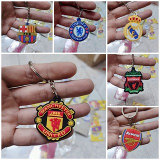 Móc khoá silicone các logo đội bóng Manchester.united Arsenal Liverpool real Madrid, barcelon Chelsea Juventus PSG..