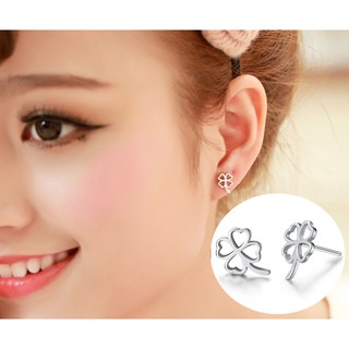 Bông tai cỏ 4 lá may mắn t191
