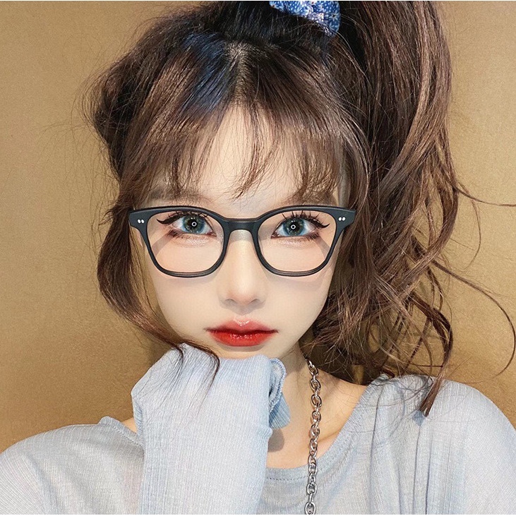 Kính mát nam nữ unisex thời trang Hàn Quốc bản lề hợp kim logo sắc nét -anchi house