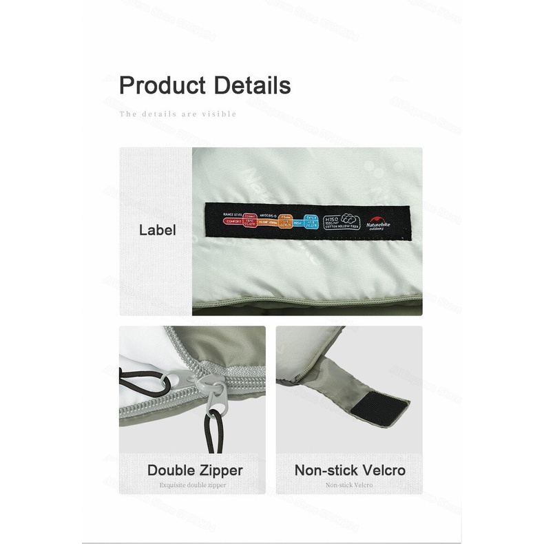 Túi ngủ cotton mùa hè Naturehike NH19S015-D