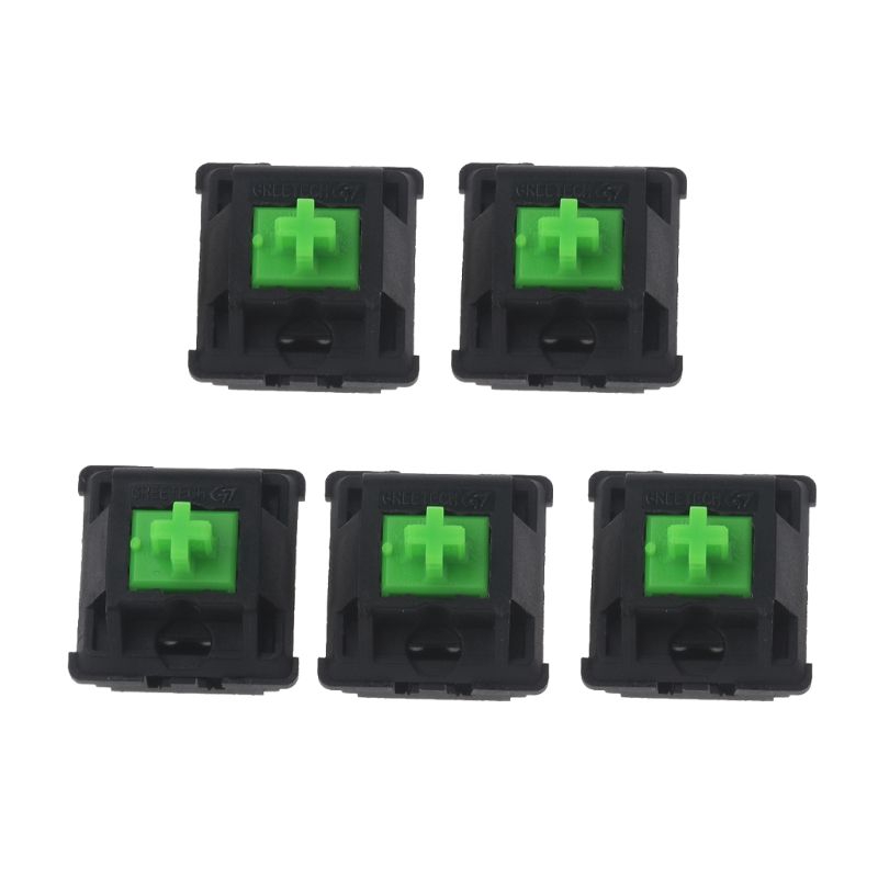 ✦LILY 5Pcs Greetech Green Switches Axis for Razer Gaming Mechanical Keyboard for MX 3pin Switch  