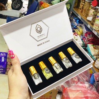 SET TINH DẦU NƯỚC HOA DUBAI 5 chai cao cấp