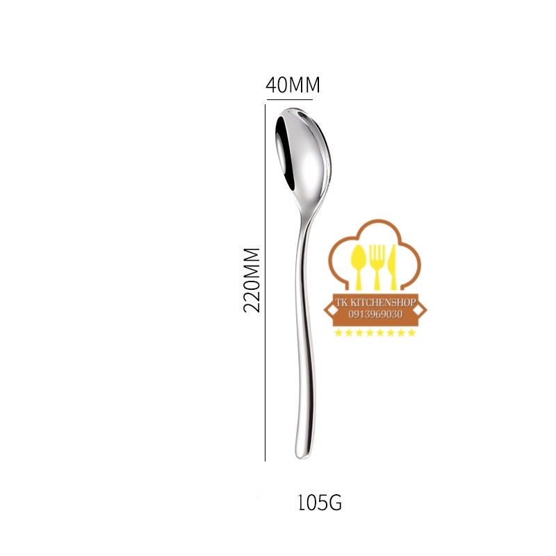 Combo dao thìa dĩa inox cán trơn phong cách Châu Âu, bộ dao muỗng nĩa phục vụ chuyên dụng trong khạch sạn, nhà hàng 5sao