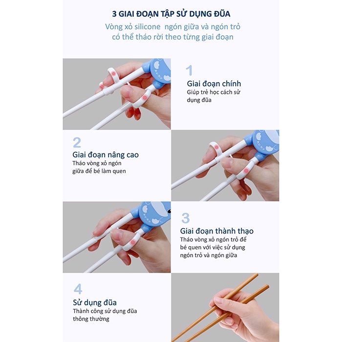 Đũa tập ăn cho bé ku.ku duckbill ku3038