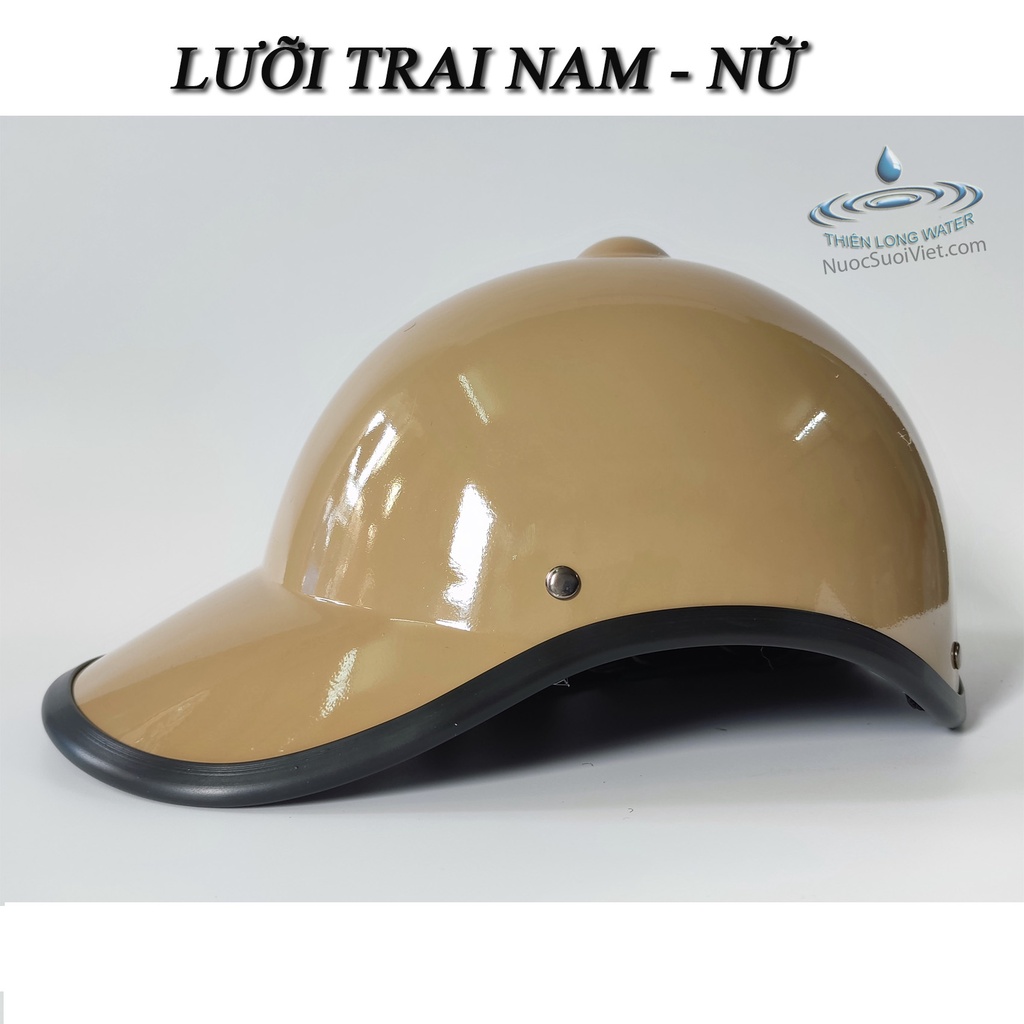 Mũ Bảo Hiểm Lưỡi Trai  - Nón Bảo Hiểm Thể Thao Thời Trang Kết Núm