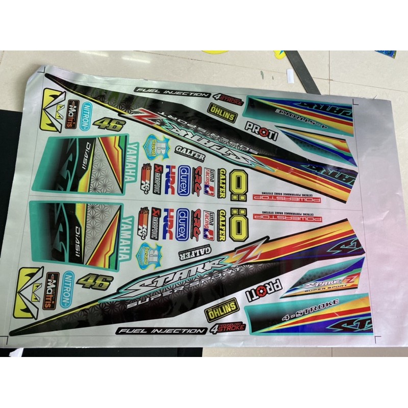 ( Quí khách vui lòng mang ra tiệm cho thợ dán ) Tem Sirius chất liệu Candy