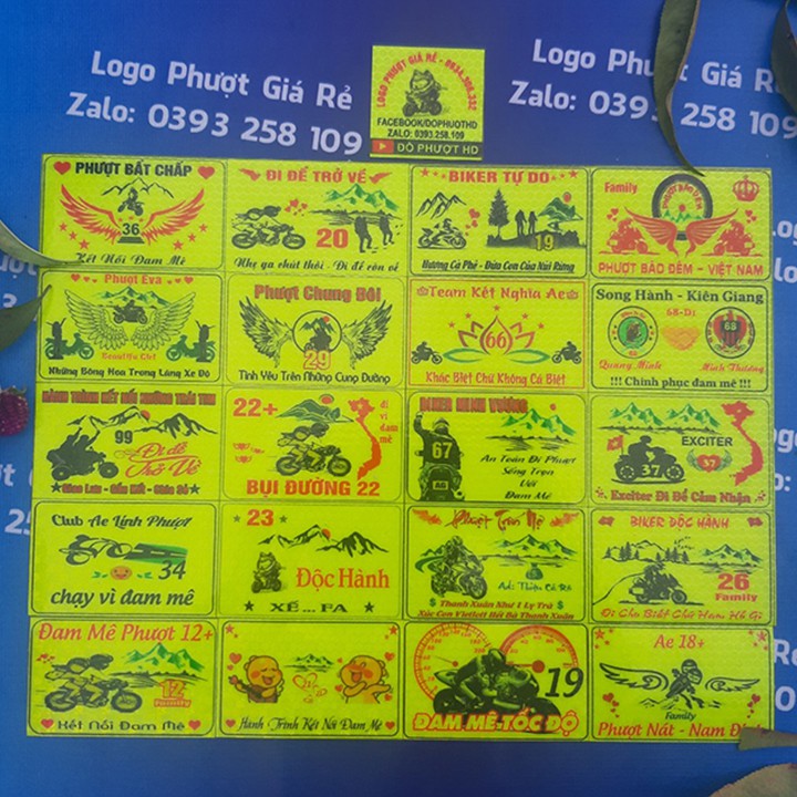 COMBO 21 LOGO PHƯỢT PHẢN QUANG