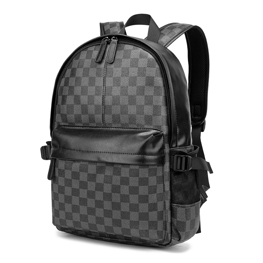 Balo da unisex chống nước phong cách Hàn Quốc bh 6 tháng B301-8Caro