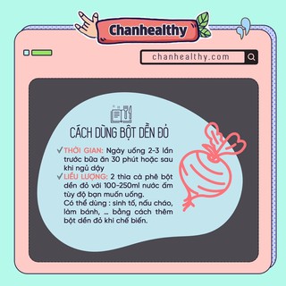 Bột củ dền sấy lạnh giản cân đẹp da 100gram