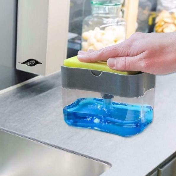 【Mẫu mới về】Hộp đựng nước rửa chén thông minh có vòi bơm tiện dụng cho nhà bếp