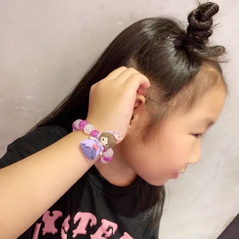 Vòng đeo tay trẻ em hình công chúa Disney Elsa dễ thương cho bé gái