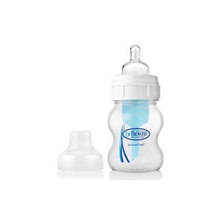 Bình sữa Dr Brown`s cổ rộng nhựa PP 120ml