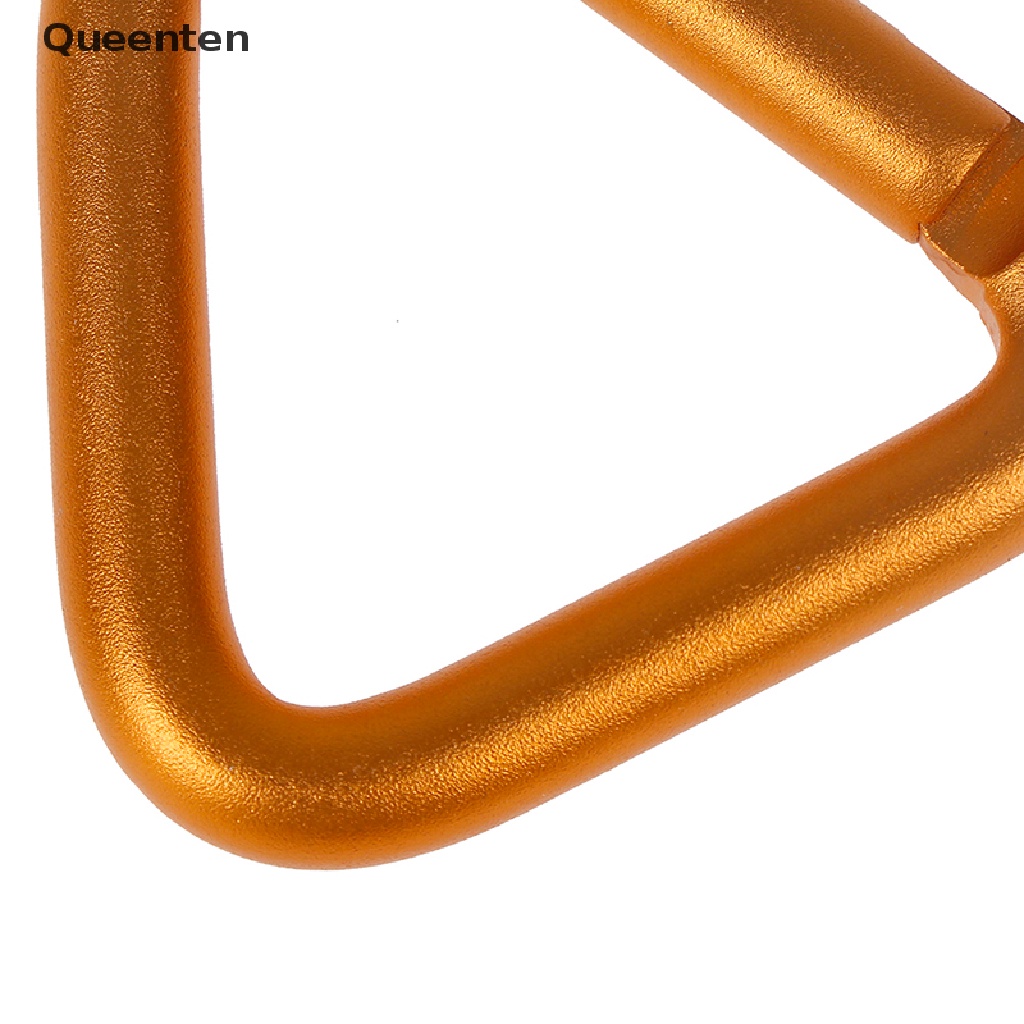 Queenten 1PC Triangle Carabiner Outdoor Camping Hiking Keychain Kettle Buckle Snap Clip QT