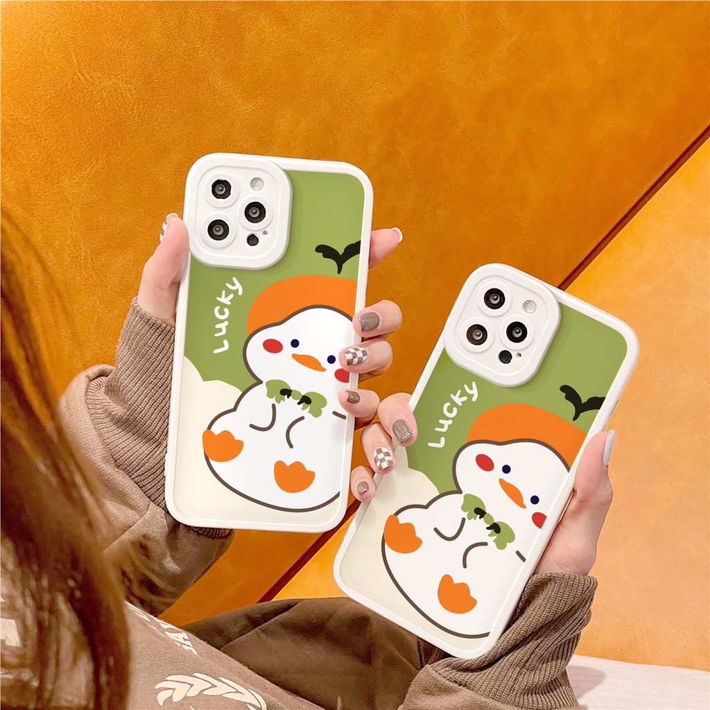 Ốp lưng iphone Vịt Cute bóng cạnh vuông 6/6plus/6s/6splus/7/7plus/8/8plus/x/xs/11/12/13/14/pro/max/promax/plus/shin/case
