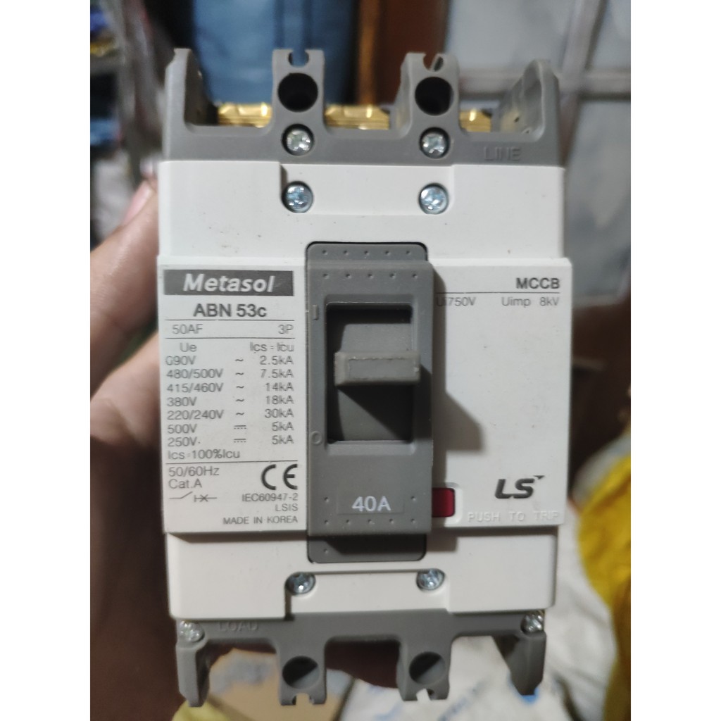 APTOMAT Át khối 3 Pha MCCB LS 3P ABN 20A - 100A