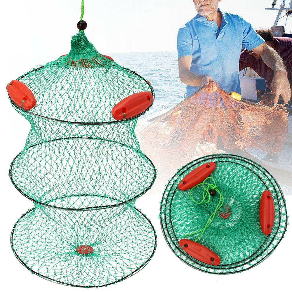 LANFY Lưới Đánh Bắt Cá Di Động Bằng Cao Su Lụa Không Biến Dạng