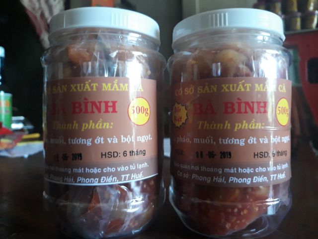 Mắm cà pháo, ớt thơm siêu giòn 480gr  nhà làm