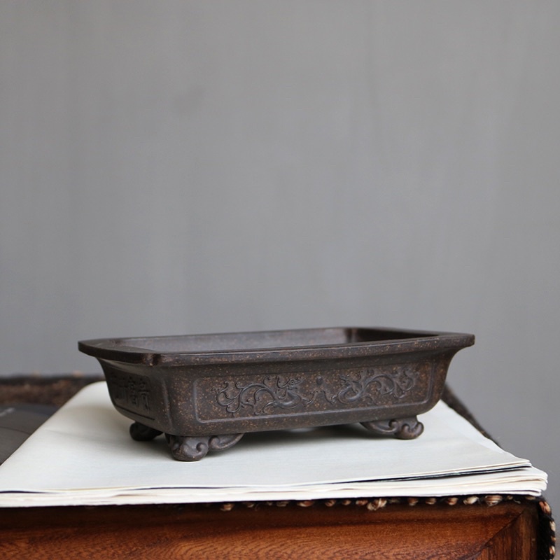 Chậu Gốm Tử Sa Vàng, Chậu Cây Bonsai Mini