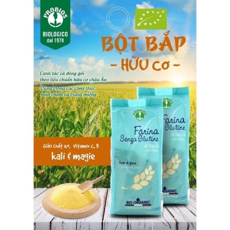 Bột bắp hữu cơ Probios Hữu cơ cho bé