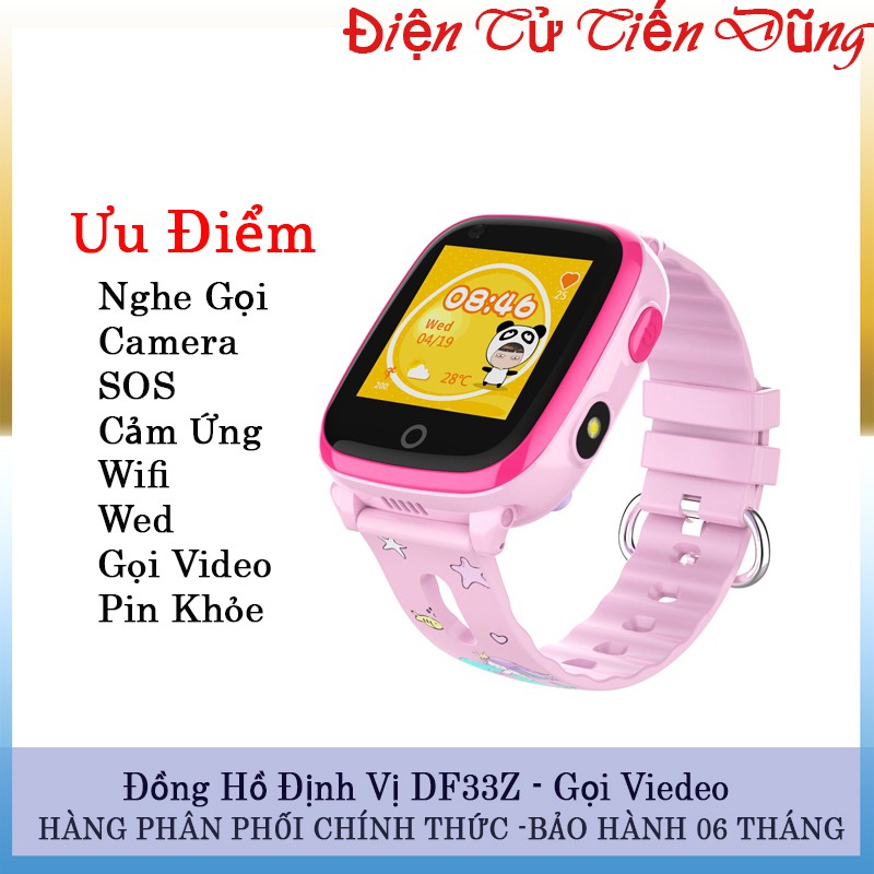 Đồng hồ thông minh DF33Z – 4G gọi video call chống nước