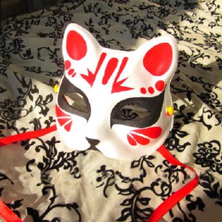 [100% vẽ tay thủ công]  Mặt nạ cáo vẽ_05 (Mask fox-cosplay)