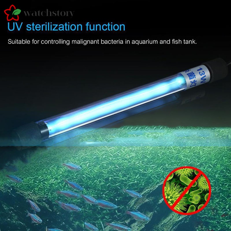 Đèn UV diệt khuẩn cho bể cá đầu cắm US/ EU