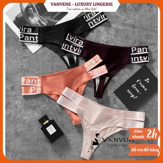 Quần lót lọt khe cotton Pantvira cạp dây gợi cảm Vanvene quần thong tôn vòng mông không hằn lộ viền size M-L-XL Q300