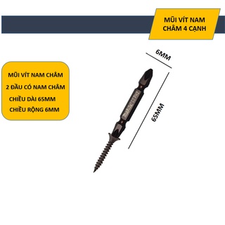 MŨI VÍT 4 CẠNH NAM CHÂM CAO CẤP