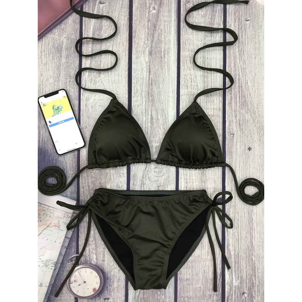 Bikini bộ bơi đi biển hai mảnh tam giác sexy (8 màu) EVA TGQDR | BigBuy360 - bigbuy360.vn