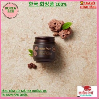 [Chính hãng] MặT NẠ ĐẤT SÉT INNISFREE JEJU VOLCANIC PORE CLAY MASK 2X