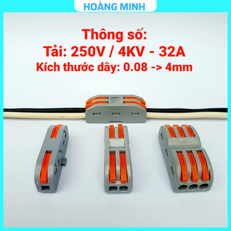 Cút nối dây điện nhanh, jack nối đôi | Kèm quà tặng