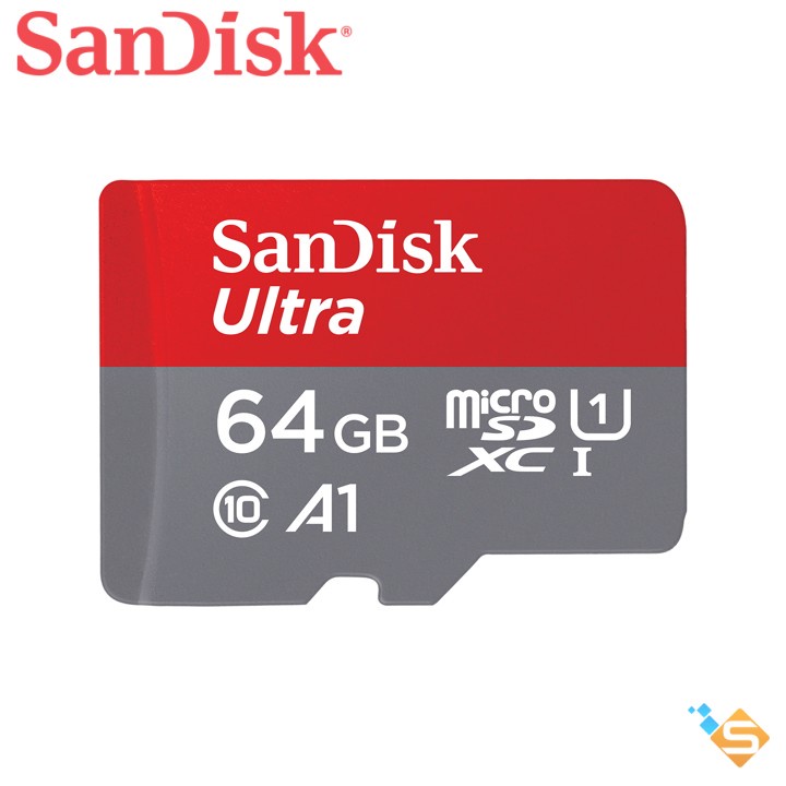 Thẻ Nhớ Sandisk Ultra A1 microSDHC 64GB 32GB 16GB C10 667x 100MB/s -Bảo Hành Chính Hãng 5 Năm