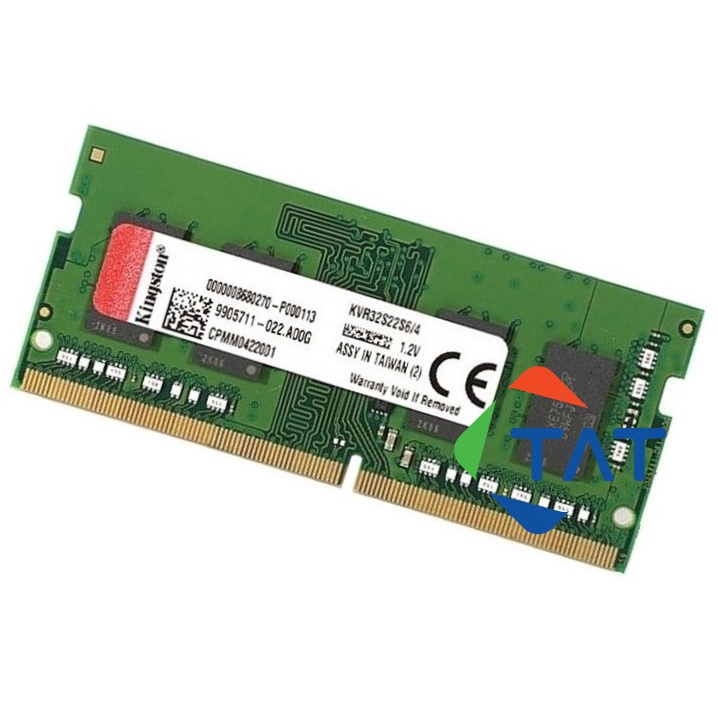 Ram Laptop Kingston 4GB DDR4 3200MHz Chính Hãng - Bảo hành 36 tháng