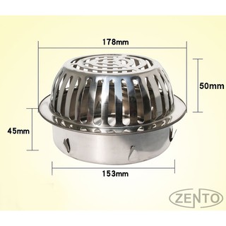 Thoát sàn ban công inox TS100-D160