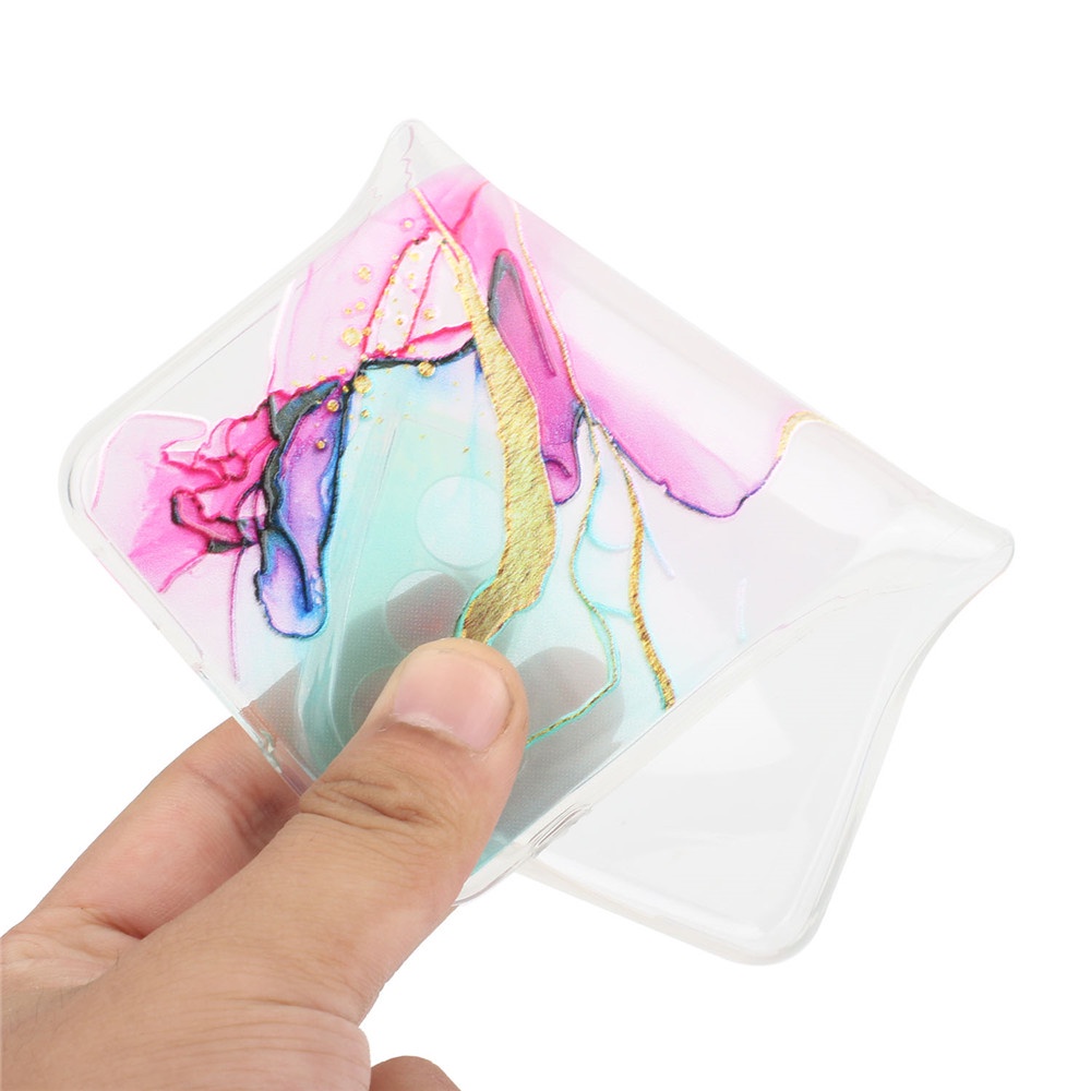 Ốp điện thoại nhựa TPU mềm trong suốt họa tiết vết nứt màu nước cho Samsung Galaxy S21 Ultra S21 Plus S21 FE