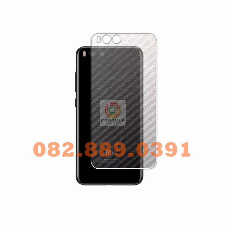 Miếng dán mặt lưng skin carbon Xiaomi Mi 6
