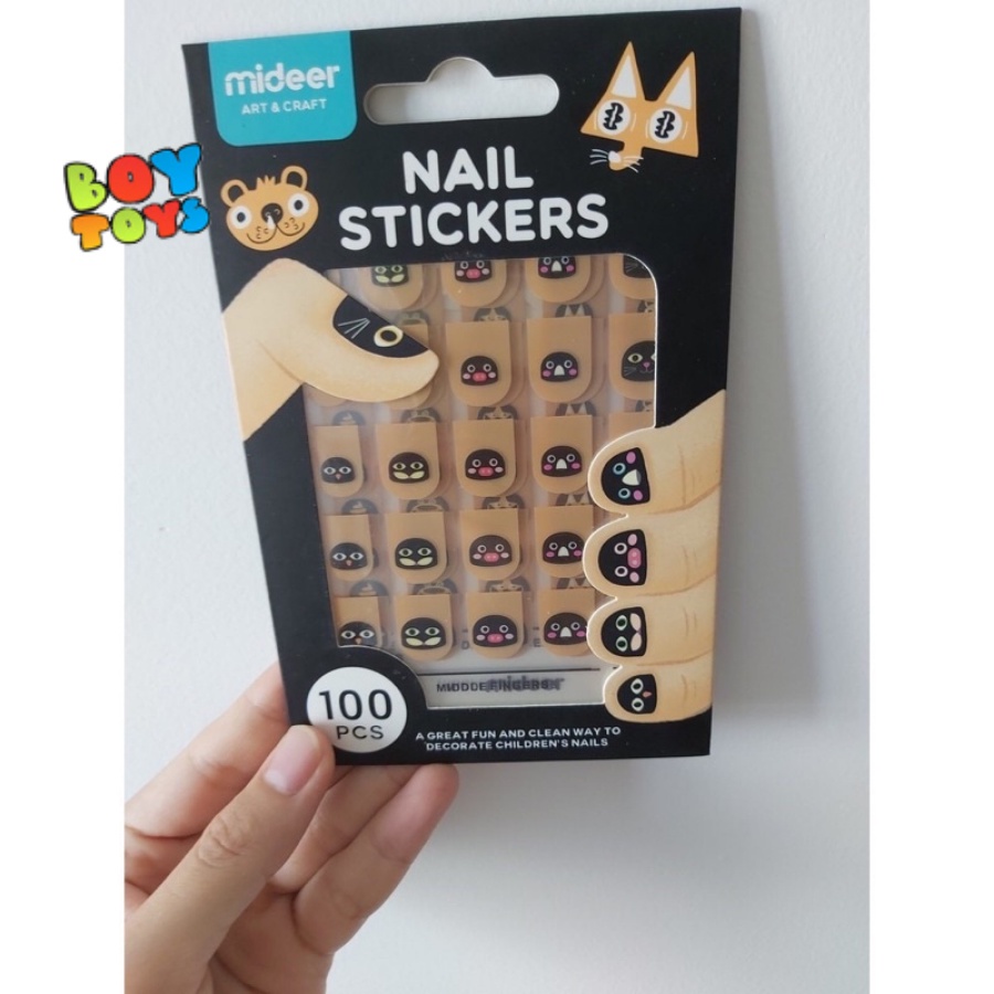 Hình dán móng tay cao cấp Mideer dễ thương cho bé gái