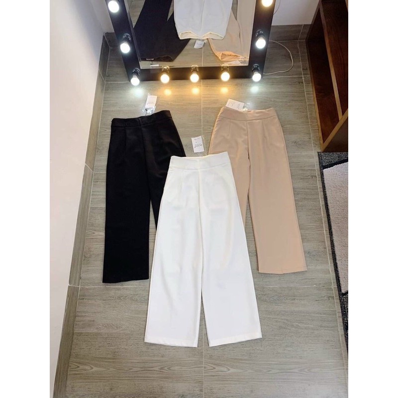 (Hàng loại 1) Quần ống rộng culottes xuông dài 100cm chất vải mềm mịn