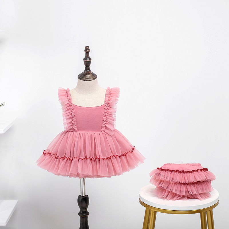 váy trẻ emváy dài❏✲Váy tutu mới nguyên bản thế hệ thứ 2 Quần áo trẻ em Tây Ban Nha quà tặng sinh nhật công chúa
